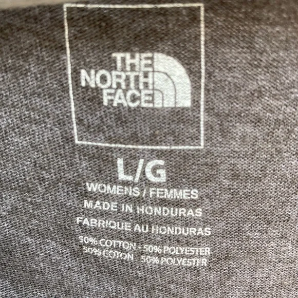 The North Face Women's Gray V-Neck T-Shirt - Picture 2 of 3